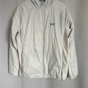 Under Armour Light Gray Insulated Hooded Jacket